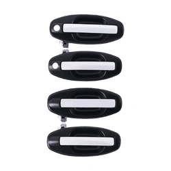 4pc Front Rear Right & Left Outer Door Handle Chrome For Hyundai Santa Fe SM 2000 - 2005