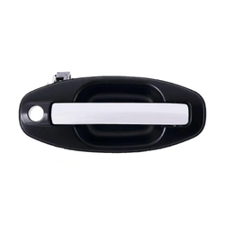 Front Right Chrome Facial, Primed Black Base Outer Door Handle for Hyundai Santa Fe SM 00-05