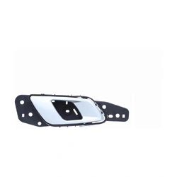 Front Right Silver Facial, Textured Black Base Inner Door Handle for Mazda BT50 UP/UR 11-20