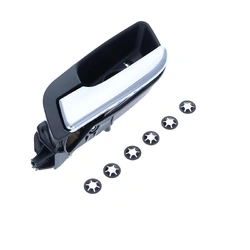 Front / Rear Left Chrome Facial, Textured Black Base Inner Door Handle for Holden Barina TM 11-18