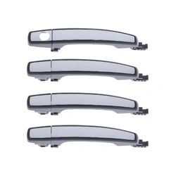 Door Handle Outer for Holden Barina 11-18, Caprice 13-17, Colorado 12-20, Commodore 13-17, Cruze 09-16 etc. Set 4 Chrome Black FRONT REAR LH+RH