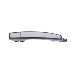 Front / Rear Left, Rear Right Chrome Facial, Primed Black Base Outer Door Handle Without Keyhole for Holden Barina 11-18, Colorado 12-20, Cruze 09-16 