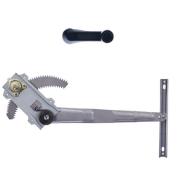 Set of Front Right Manual Window Regulator and Textured Black Window Crank Handle for Isuzu N-Series NKR/NPR/NPS 85-94