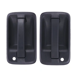 Door Handle Outer for Isuzu N-Series 08-16 Set of 2 Black FRONT LEFT+RIGHT