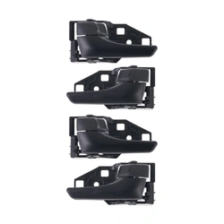 Door Handle Inner for Toyota RAV4 12-18 Set of 4 Black FRONT REAR LEFT+RIGHT