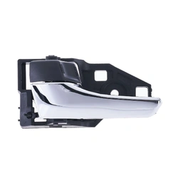 Front / Rear Left Chrome Facial, Textured Black Base Inner Door Handle for Toyota Hilux 15-20, RAV4 12-18, Kluger 13-19, Prius 09-16, Camry 11-17