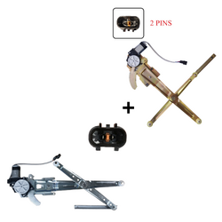 Front Right Electric Window Regulator With 2 Pins Motor for Mitsubishi Express Van SF/SG/SH/SJ 86-13, Starwagon SF/SG/SH/SJ 86-99