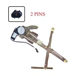 Front Left Electric Window Regulator With 2 Pins Motor for Mitsubishi Express Van SF/SG/SH/SJ 86-13, Starwagon SF/SG/SH/SJ 86-99