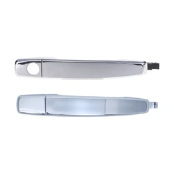 Set of 2 FRONT LH + RH Door Handle Outer Chrome for Holden Barina 11-18, Caprice 13-17, Colorado 12-20, Commodore 13-17, Cruze 09-16 etc