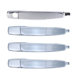 Set of 4 FRONT & REAR LH + RH Door Handle Outer Chrome for Holden Barina 11-18, Caprice 13-17, Colorado 12-20, Commodore 13-17, Cruze 09-16 etc