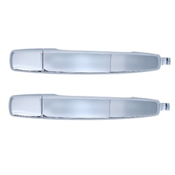 Set of 2 Rear LH+RH Chrome Outer Door Handle for Holden Barina 11-18, Colorado 12-20, Commodore 13-17, Cruze 09-16 etc