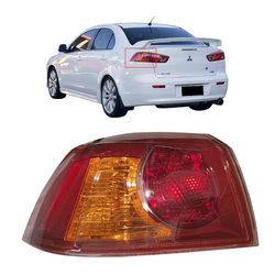 Aftermarket - Left Tail Lamp Outer, Red Base for Mitsubishi Lancer CJ/CF 07-17 Sedan