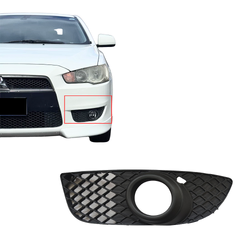 Aftermarket - Front Bar Grille With Fog Light Mount Left Side for Mitsubishi Lancer CJ 07-15