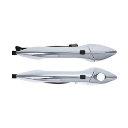 Set 2 FRONT LH + RH Door Handle Chrome W/Sensor Outer for Hyundai Elantra MD 11-15 