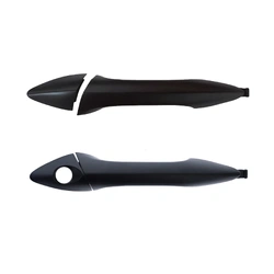 Set of 2 FRONT LEFT + RIGHT Door Handle Outer Black for Hyundai i30 GD 12 -17 