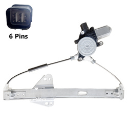 Rear Right Electric Window Regulator With 6 Pins Motor for Honda Accord Euro CL 03-08