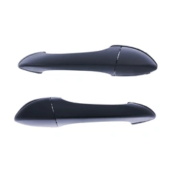 Set of 2 REAR Left + Right Door Handle Outer Black for BMW X5 E53 00-07