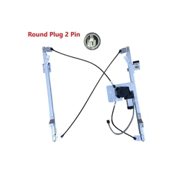 Front Left Electric Window Regulator With 2 Pins Motor, Round Plug for Citroen Jumpy 07-15, Peugeot Expert 07-15, Fiat Scudo 08-15