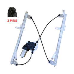 Front Right Electric Window Regulator With 2 Pins Motor for Nissan Dualis J10 07-16, Qashqai J10 09-16