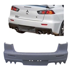 Aftermarket - EVO X Evolution Rear Bar Cover for Mitsubishi Lancer CJ 07-17 Sedan