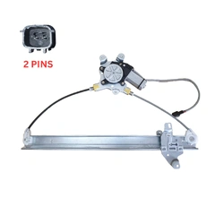Rear Left Electric Window Regulator With 2 Pins Motor for Nissan Navara D40 08-15 Vin:MNT