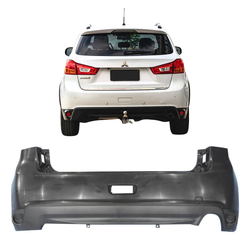 Aftermarket - Rear Bar Cover Without Sensor Holes for Mitsubishi ASX XB 12-15
