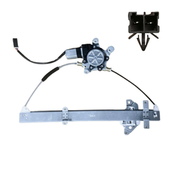 Front Left Electric Window Regulator With 2 Pins Motor for Nissan Navara D22 97-06, D22 08-15 Vin:MNT