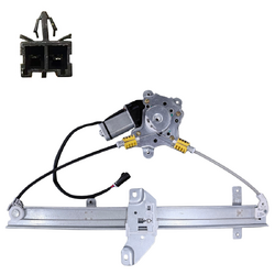 Front Right Electric Window Regulator With 2 Pins Motor for Nissan Navara D22 97-06, D22 08-15 Vin:MNT
