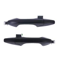 Door Handle Outer for Honda CR-V RE 07-12 Set of 2 Black REAR LEFT+RIGHT