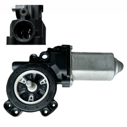 Front Left Window Lift Motor 2 Pins for Nissan Navara D40 05-15 Vin:VSK, Pathfinder R51 05-13 Vin:VSK, Dualis J10 07-16, Qashqai J10 09-16