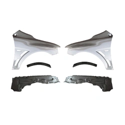 Aftermarket - EVO X Evolution LH+RH Front Guard Set for Mitsubishi Lancer CJ/CF 07-17 Sedan 