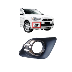 Aftermarket - Chrome Front Bar Grille With Fog Light Mount Right Side for Mitsubishi ASX XA 10-12