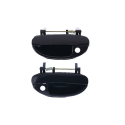 Set of 2 Front LH+RH Smooth Black Outer Door Handle for Daewoo Nubira J100/J150 97-03