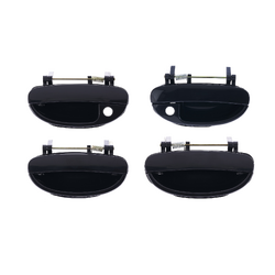 Set of 4 Smooth Black Outer Door Handle for Daewoo Nubira J100/J150 97-03