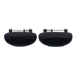 Set of 2 Rear LH+RH Smooth Black Outer Door Handle for Daewoo Nubira J100/J150 97-03