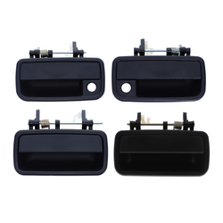 4pc Set FRONT & REAR Left + Right Textured Black Outer Door Handle for Daihatsu Charade G200 93-98