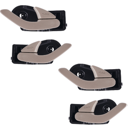 Set of 4 Textured Beige Inner Door Handle for Ford Escape ZA/ZB/ZC/ZD 01-12, Mazda Tribute YU/CU 01-06