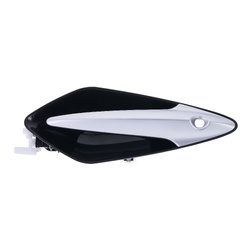 Front Right Silver Facial, Textured Black Base Outer Door Handle for Honda Civic FK/FN 06-12