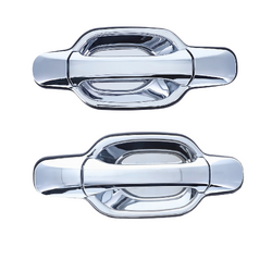 Set of 2 Rear LH+RH Chrome Outer Door Handle for Isuzu D-Max 06-12, Holden Rodeo RA 03-08, Colorado RC 08-12