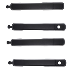 Set of 4 Textured Black Outer Door Handle for Isuzu D-Max 12-20