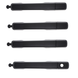 Set of 4 Textured Black Outer Door Handle for Isuzu D-Max 12-20