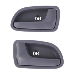 Set of 2 Front LH+RH Textured Grey Inner Door Handle for Kia Rio BC 02-05