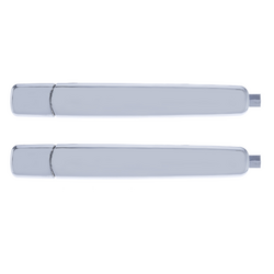 Set of 2 Rear LH+RH Chrome Outer Door Handle W/o Smart Entry for Nissan X-Trail T31 07-14