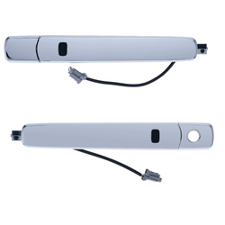 Set of 2 Front LH+RH Chrome Outer Door Handle W/ Smart Entry for Nissan X-Trail T31 07-14
