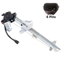 Front Right Electric Window Regulator With 6 Pins Motor for Honda Civic FC 16-25 Sedan