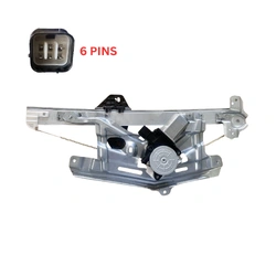 Front Left Electric Window Regulator With 6 Pins Motor for Honda Civic FN 07-12 3-Door Hatch