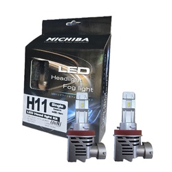 2x H11 LED Head Light Bulb Globe 12V 27W 1700LM 6500K