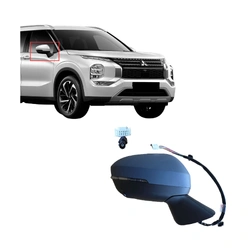 Aftermarket - Right Door Mirror, Electric With Indicator With Black Cover for Mitsubishi Outlander ZM 21-Current