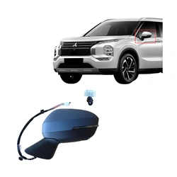 Aftermarket - Left Door Mirror, Electric With Indicator With Black Cover for Mitsubishi Outlander ZM 21-Current