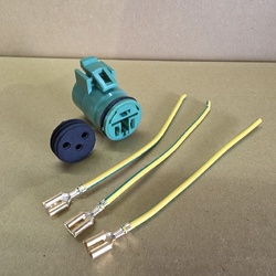 3 Pins Alternator Connector Plug Round with Terminal fits Toyota Daihatsu Denso 90980-11491